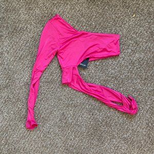 Bright Pink Cropped Going Out Top